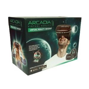 Arcadia Virtual Reality Headset BLACK 360 degrees V1-0917 for Smartphone VR